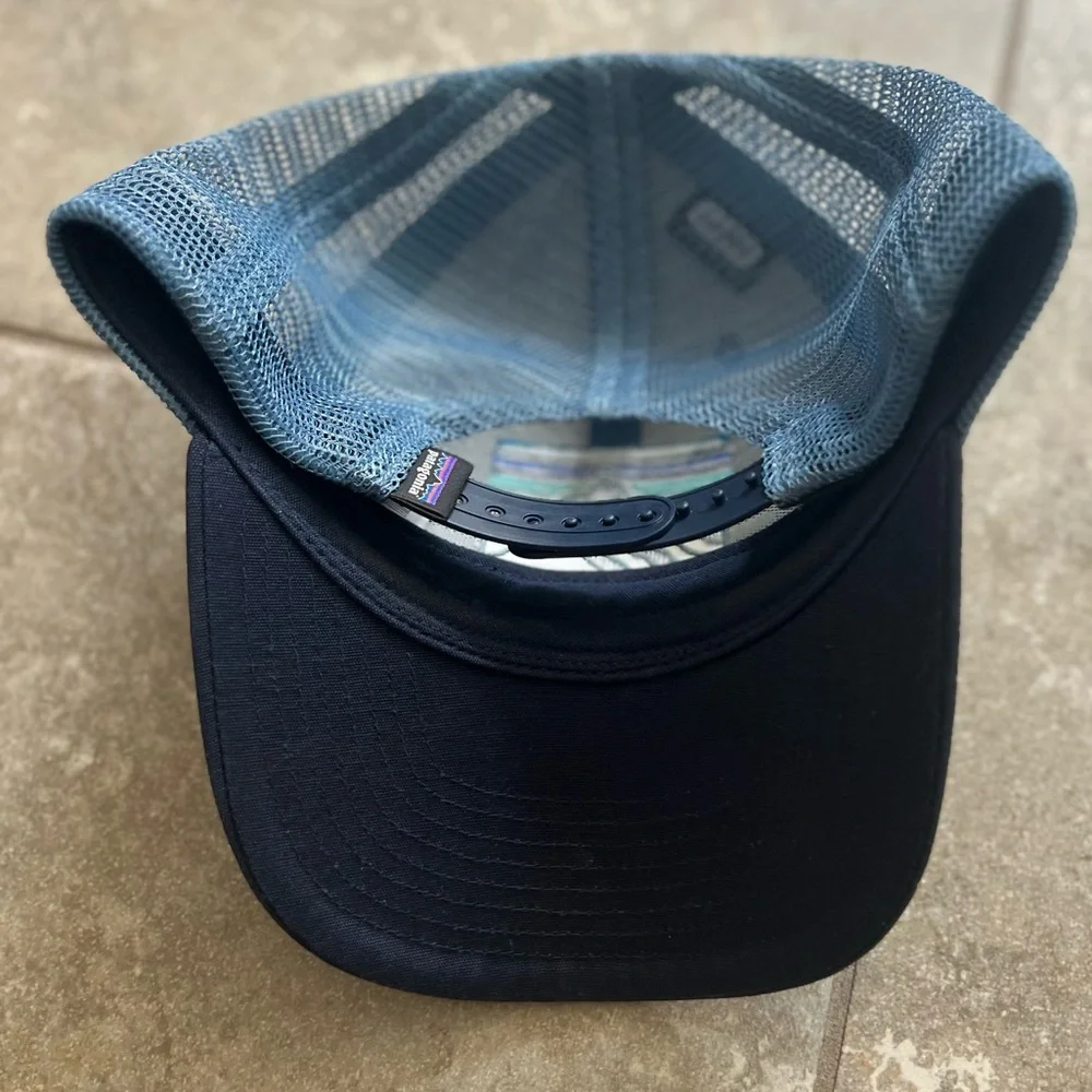 Patagonia Trucker Hat Navy Blue One Size LIKE NEW - Picture 5 of 5